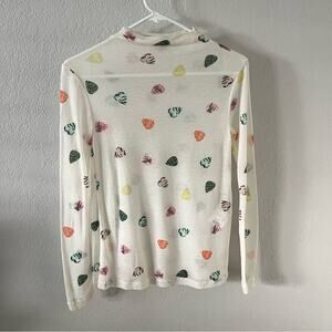 Bimba Y Lola Guitar Pick Printed Mock Neck Top